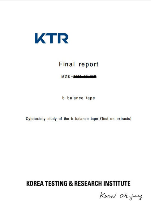 Cytotoxicity study of the COVER Kinesiology tape